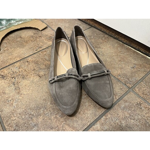 Easy Spirit Gray Suede Loafers - Picture 3 of 6